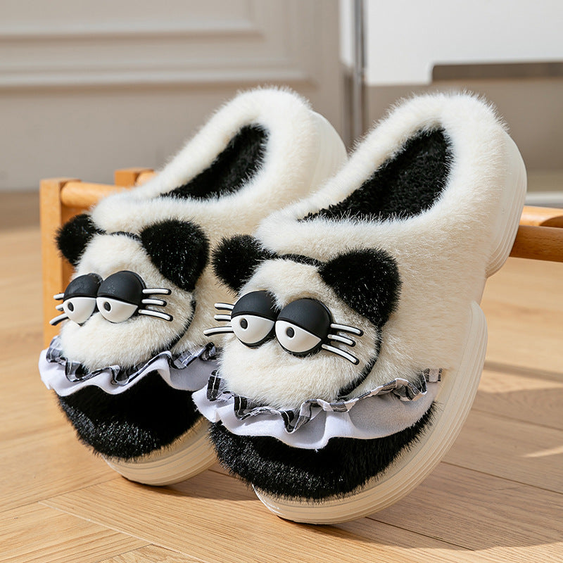 Cartoon Plush House Slippers