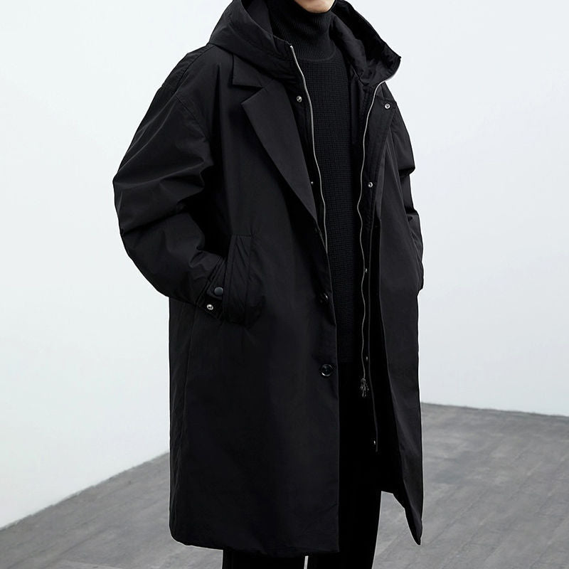 Men's Hooded Trench Coat