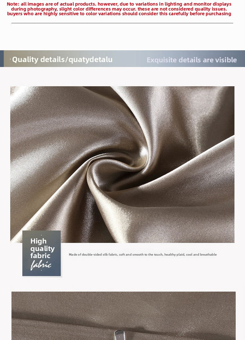 Reversible Satin Bedding Set