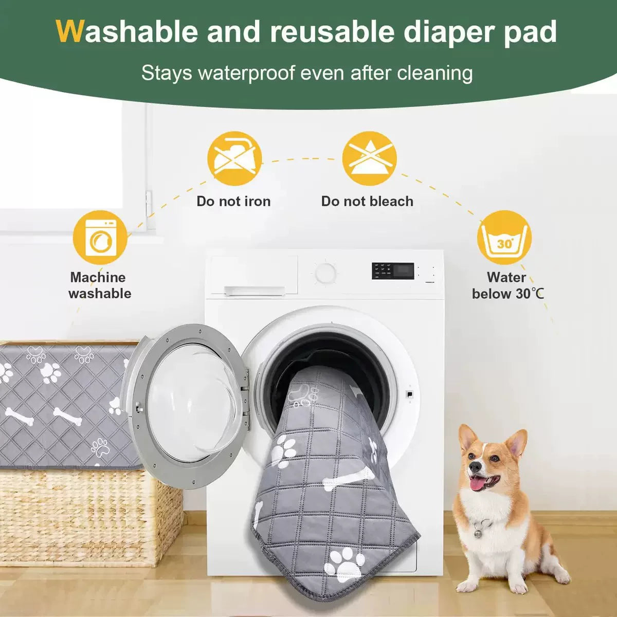 Washable Absorbent Pet Training Mat