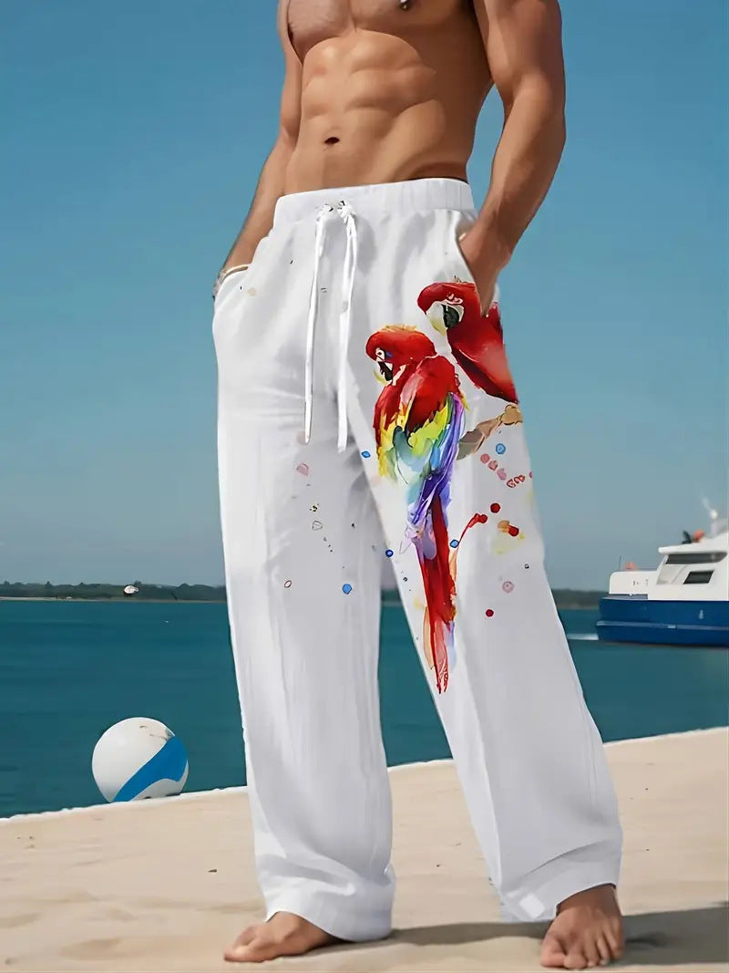 Unisex 3D Print Straight-Leg Pants