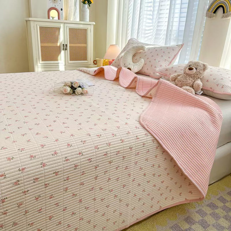 Quilted Cotton Anti-Slip Bed Cover