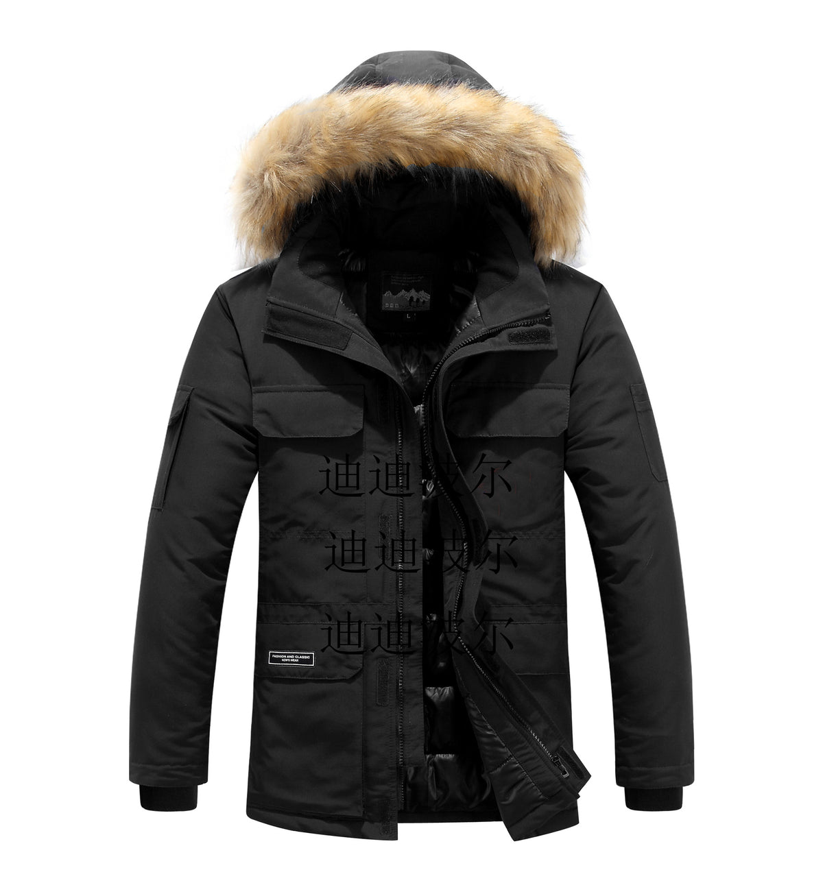 Men's Mid-Length Cotton-Padded Coat