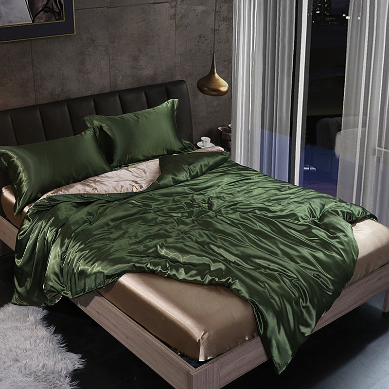 Reversible Satin Bedding Set