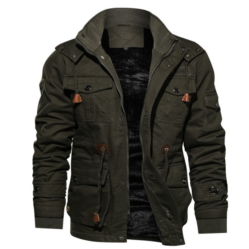 Men's Fleece-Lined Hooded Jacket
