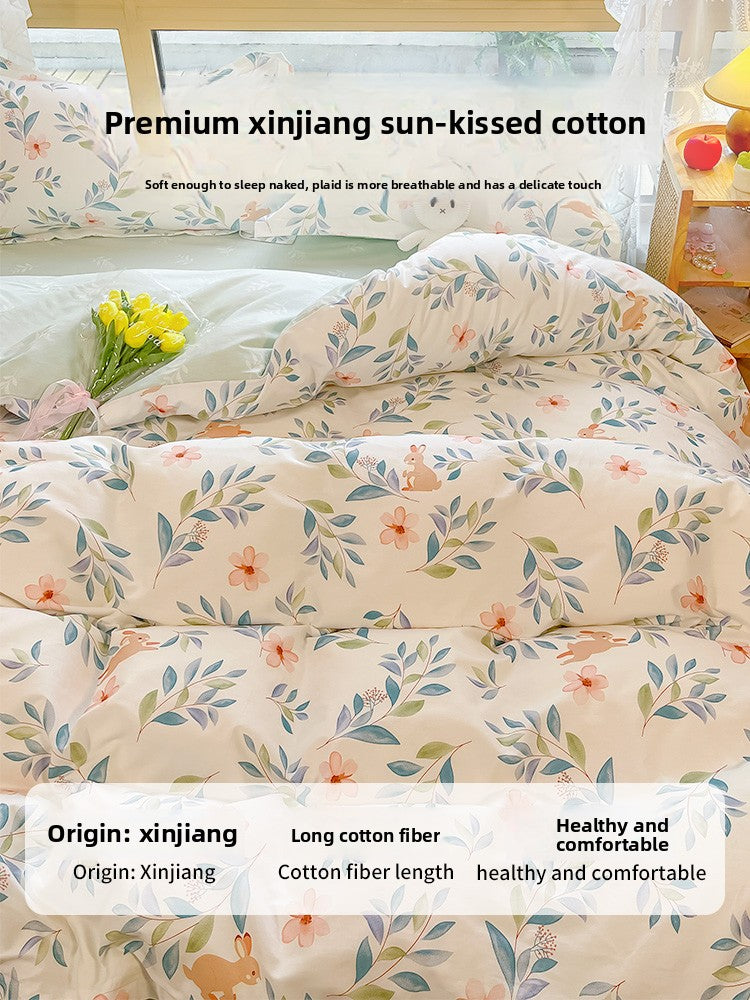 Pure Cotton Floral Bedding Set