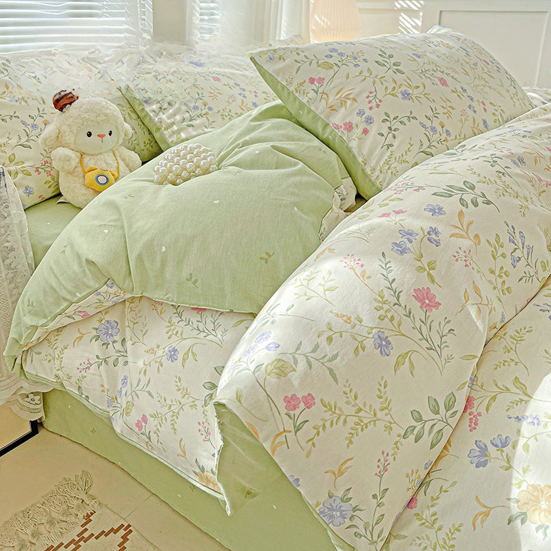 Pure Cotton Floral Bedding Set