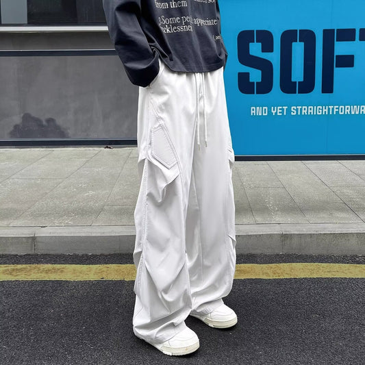 Casual Scimitar Hem Loose Fit Pants
