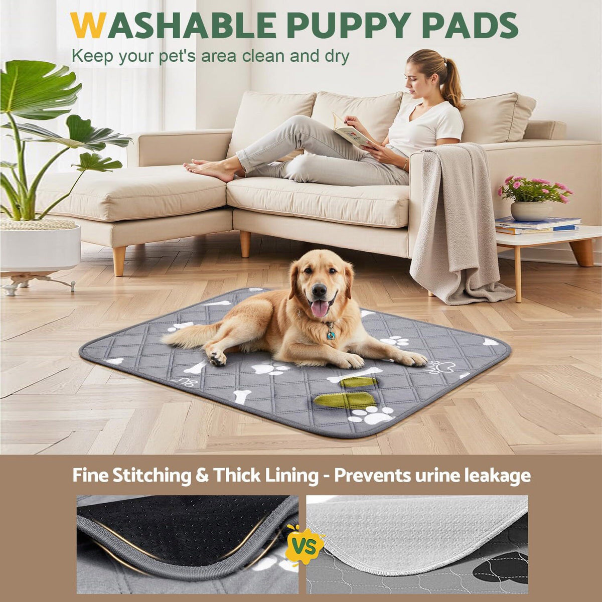 Washable Absorbent Pet Training Mat
