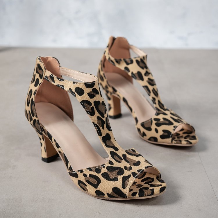 Roman-Style Fish-Mouth Sandals with Side Cut-Outs