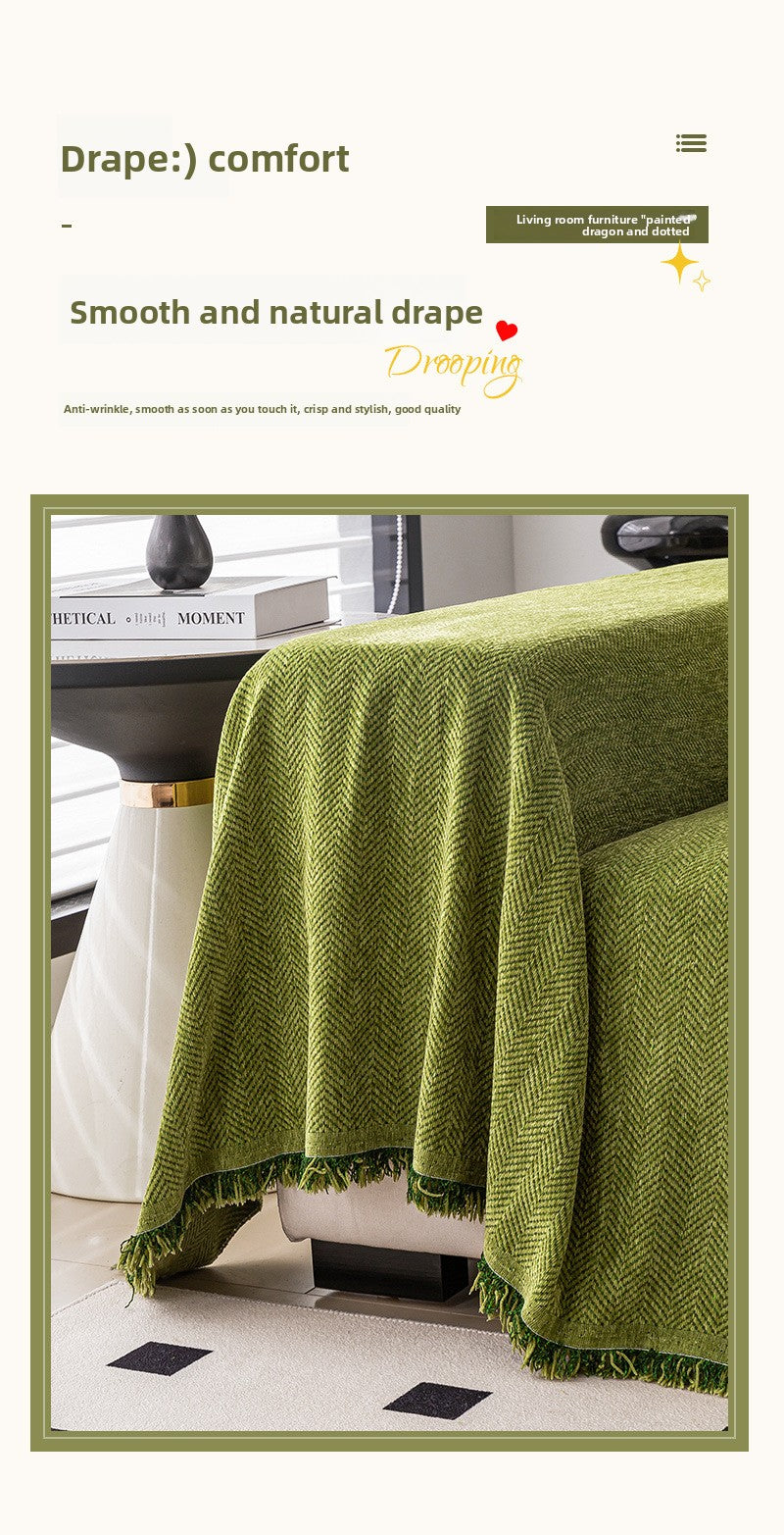 Herringbone Chenille Sofa Cover