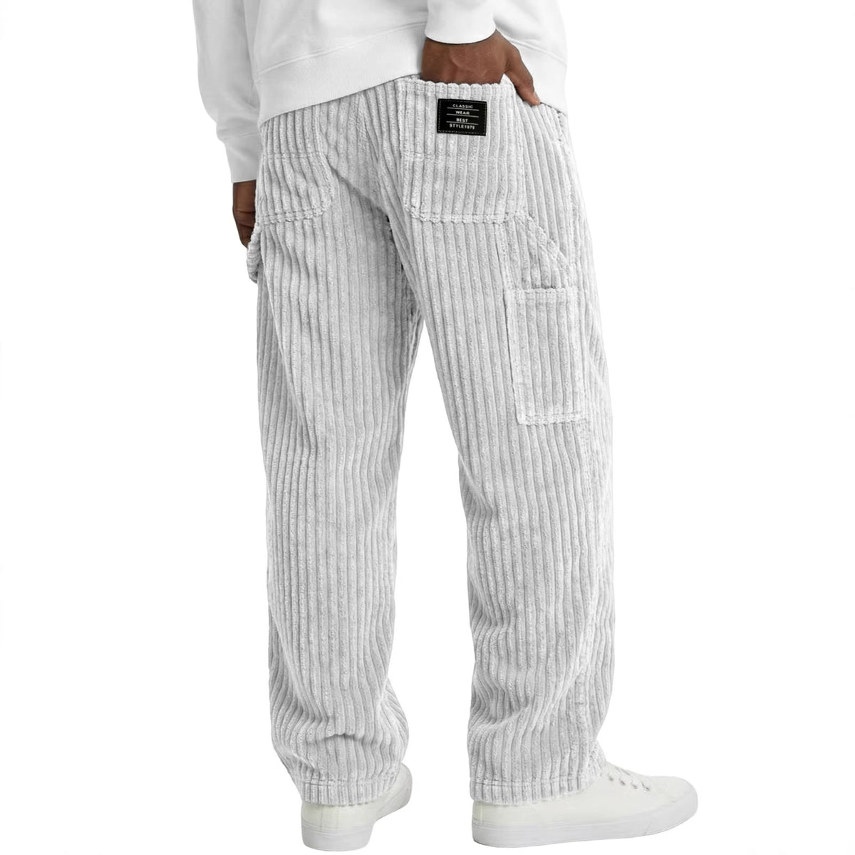 Men's Corduroy Straight-Fit Casual Pants