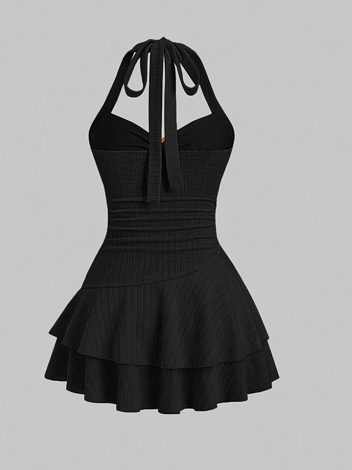 Women's Halter Neck Starfish Knitted Mini Dress