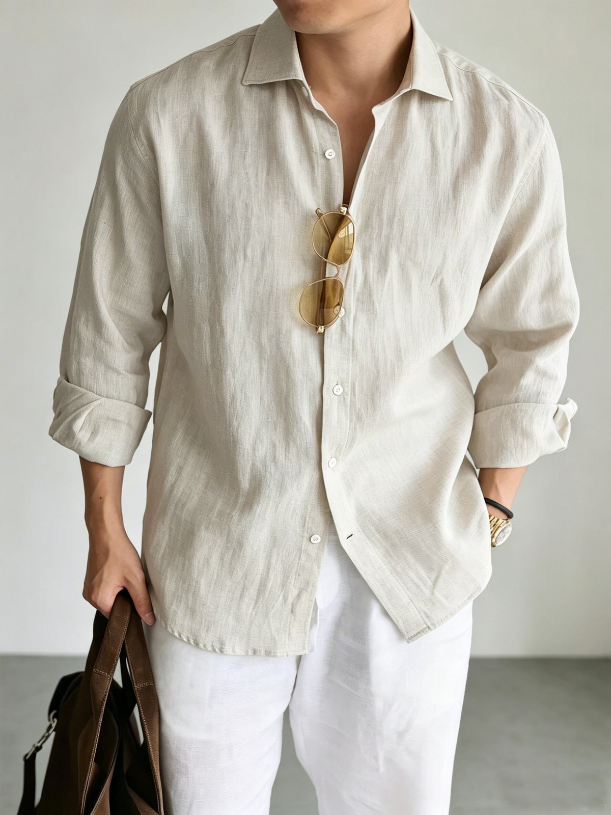 Men's Italian Linen Shirt