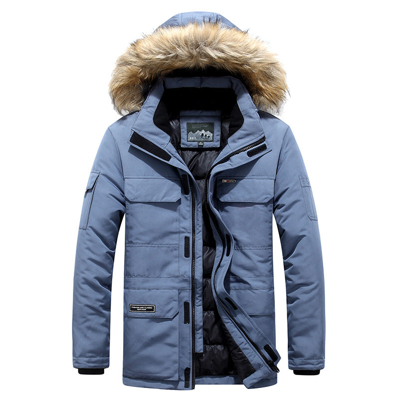 Men's Mid-Length Cotton-Padded Coat