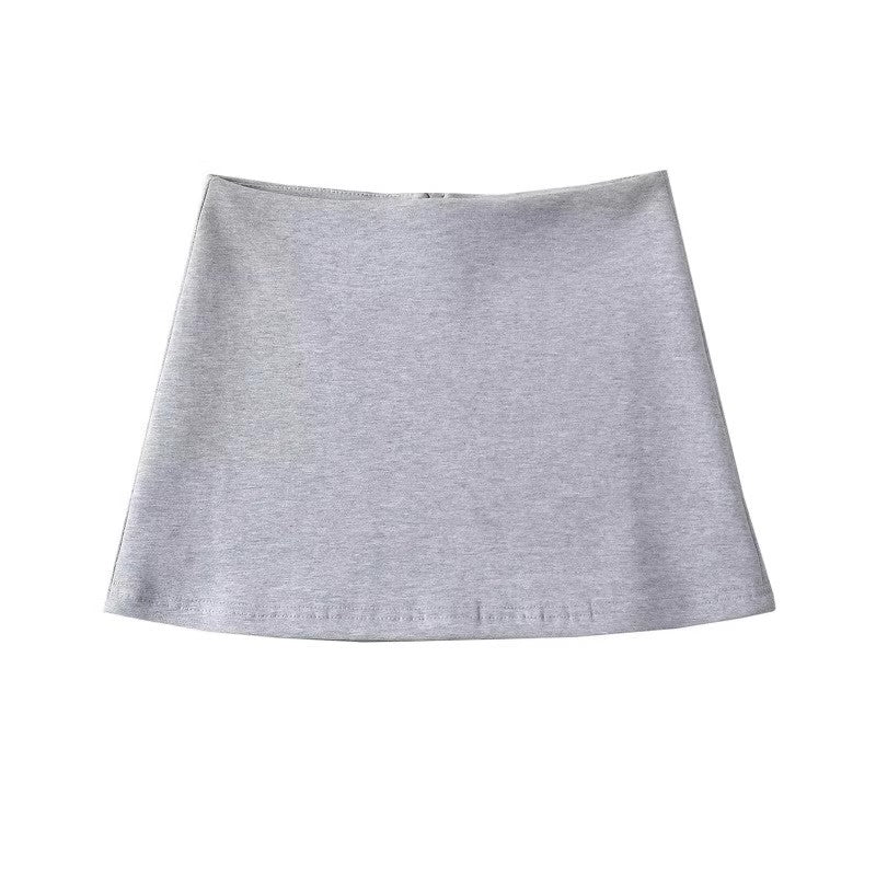 High Waisted A-Line Mini Skirt