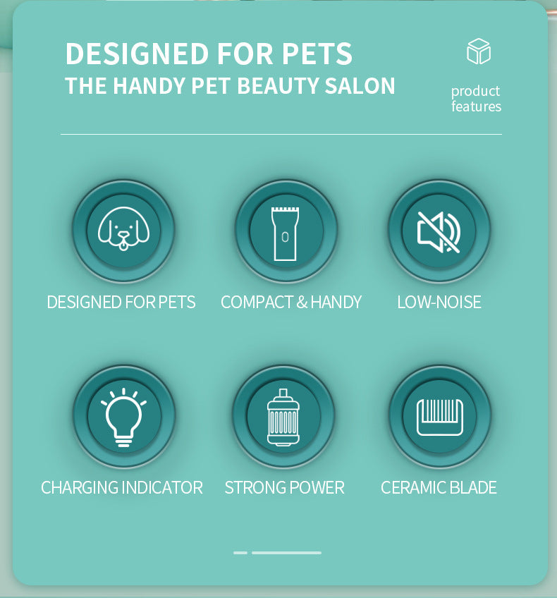 Rechargeable Waterproof Pet Hair Trimmer