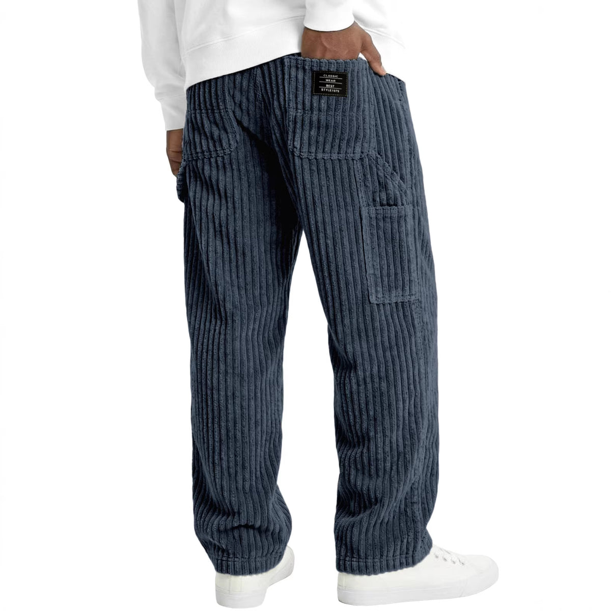 Men's Corduroy Straight-Fit Casual Pants