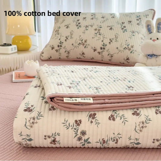 Quilted Cotton Anti-Slip Bed Cover