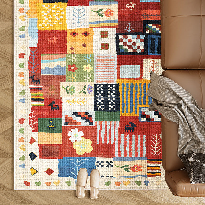 Printed Bohemian Area Rug