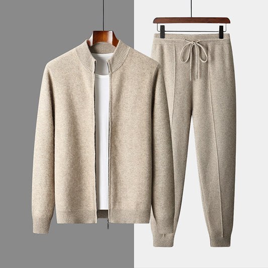 Men's Knitted Sweater Coat