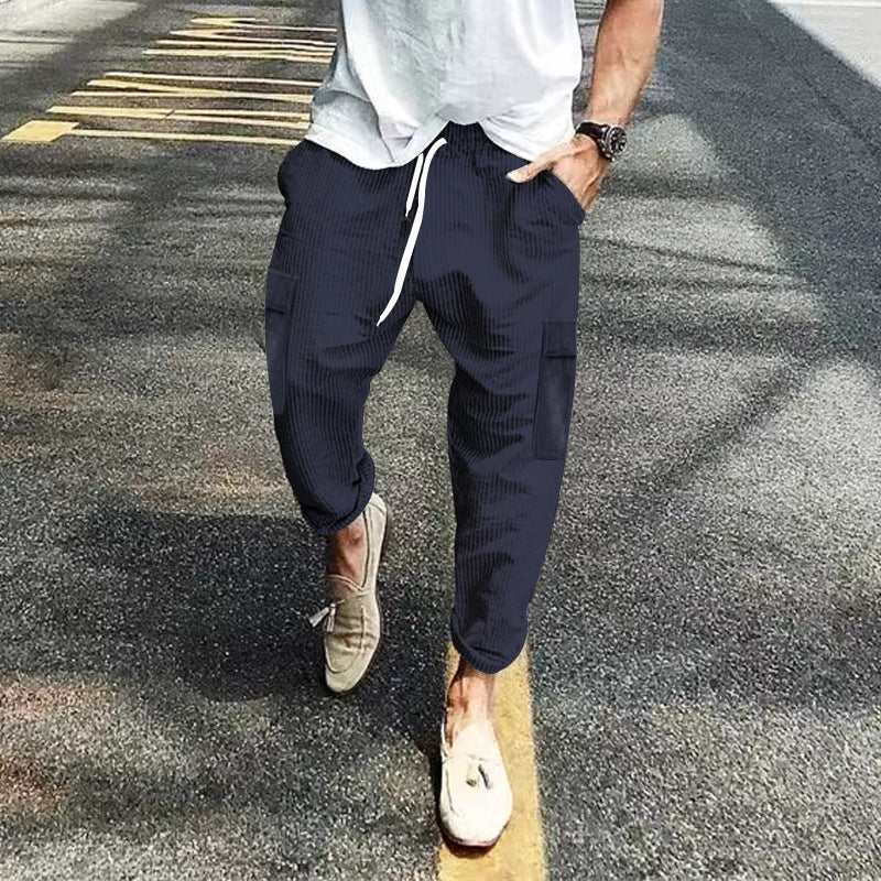 Men's Straight-Leg Corduroy Pants