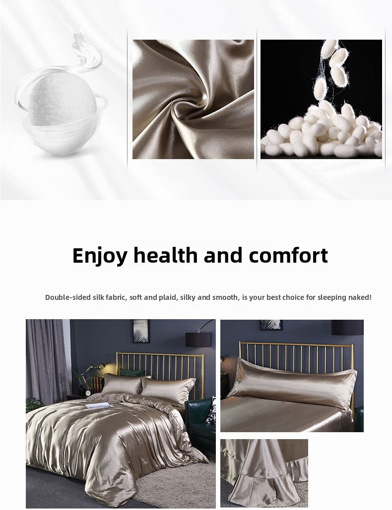Reversible Satin Bedding Set