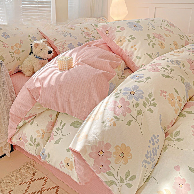 Pure Cotton Floral Bedding Set