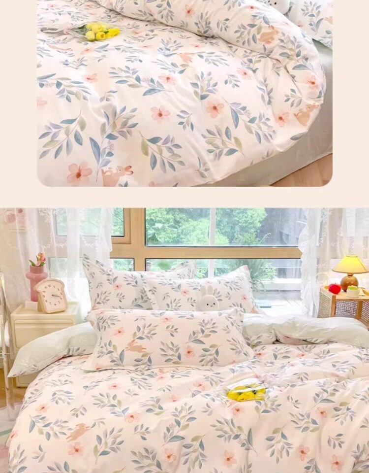 Pure Cotton Floral Bedding Set