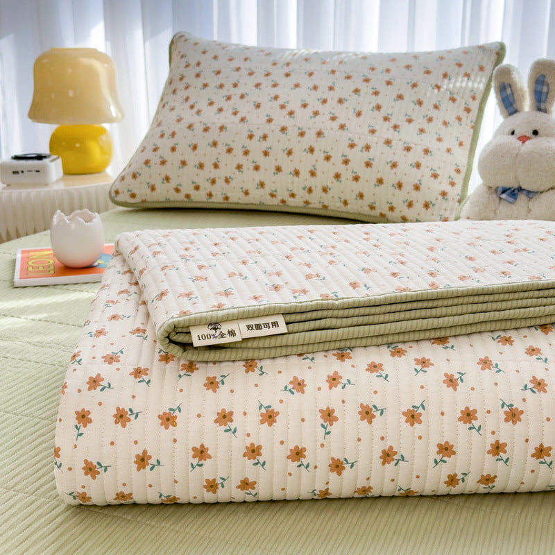 Quilted Cotton Anti-Slip Bed Cover