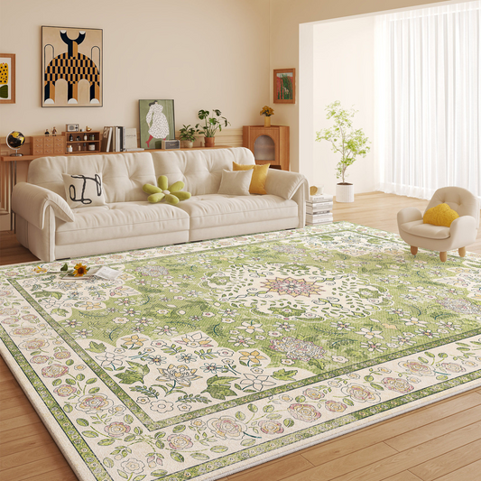 Faux Cashmere Washable Area Rug
