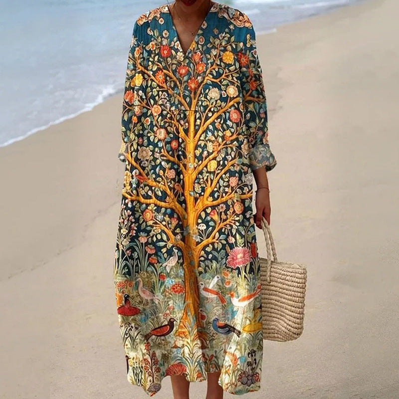 Women's Hooded Casual Loose Dress