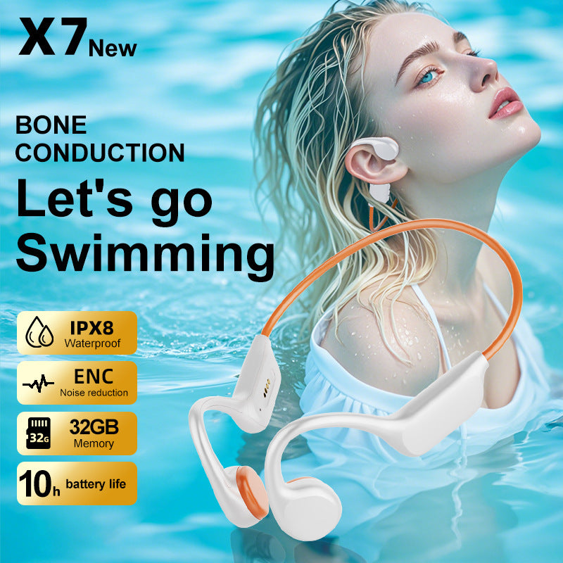 IPX8 Waterproof Bluetooth Headset