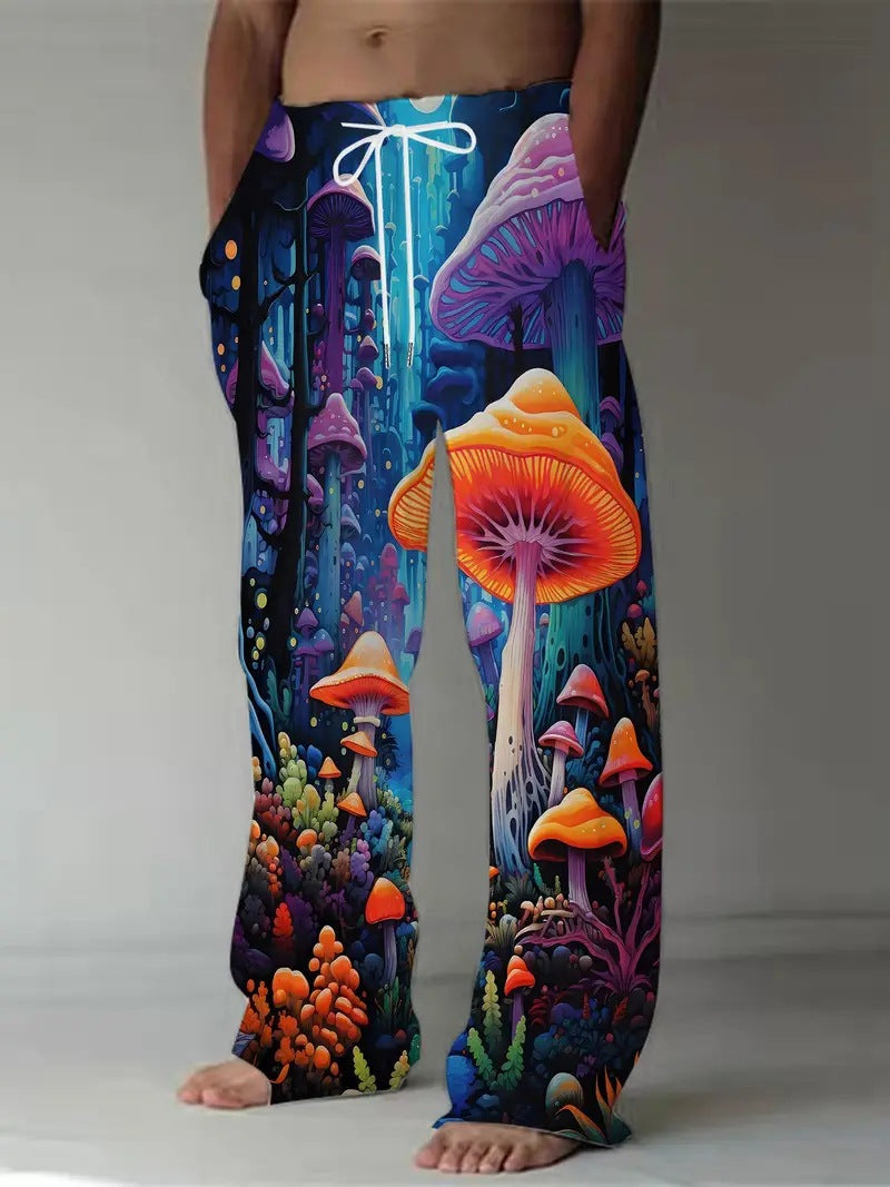 Unisex 3D Print Straight-Leg Pants