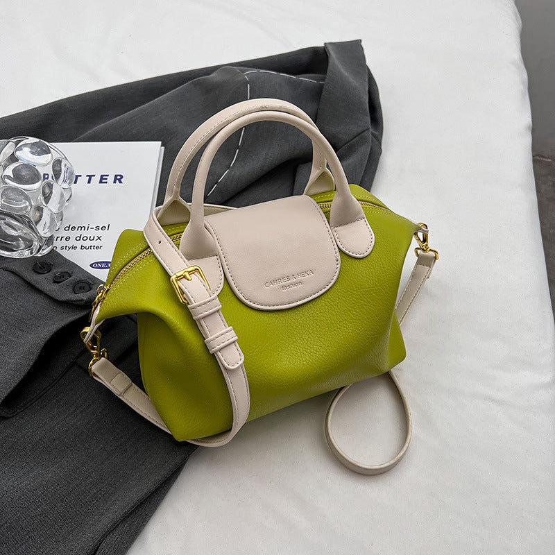 Soft Dumpling Crossbody Bag in Green