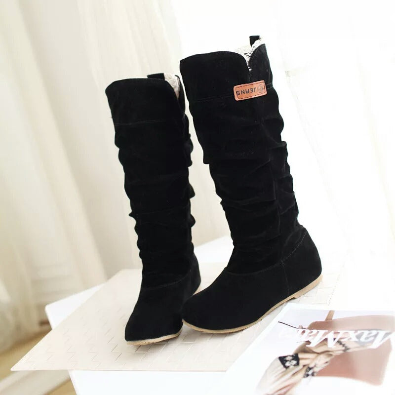 Women's Suede Lace-Up Martin Boots