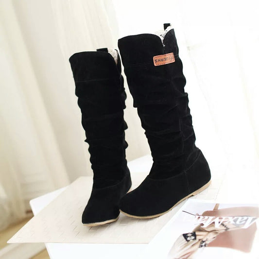Women's Suede Lace-Up Martin Boots
