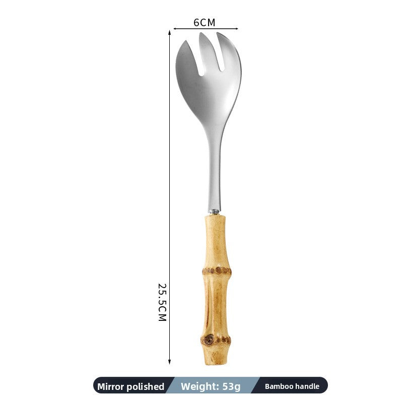 Bamboo Handle Cutlery Set