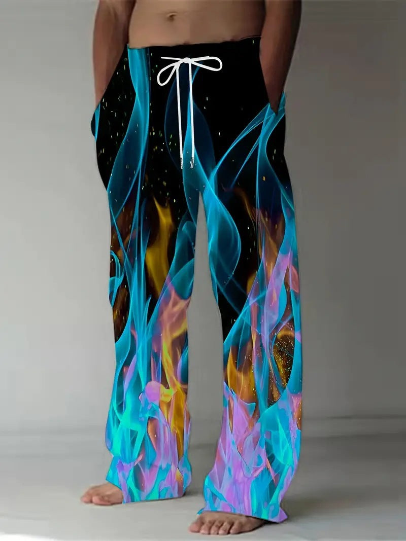 Unisex 3D Print Straight-Leg Pants