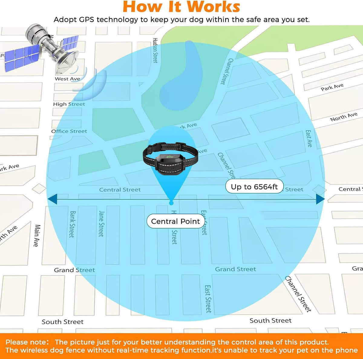Smart GPS Pet Training Collar with Wireless Fence