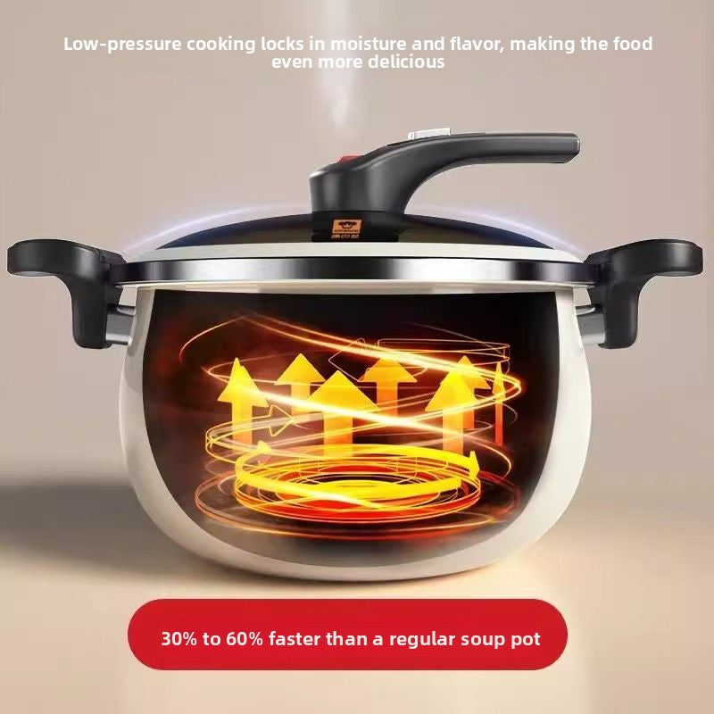 6.5L Enamel Stock Pot with Glass Lid