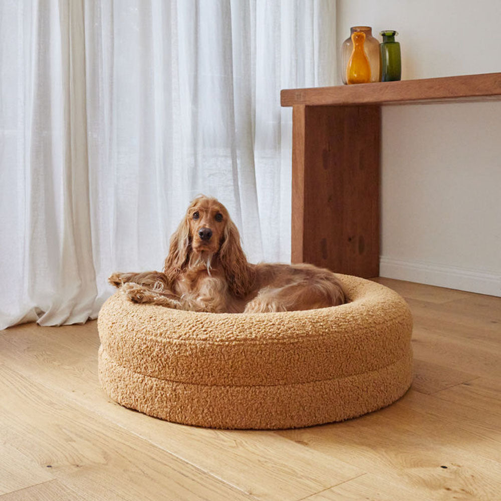 Round Teddy Velvet Pet Bed