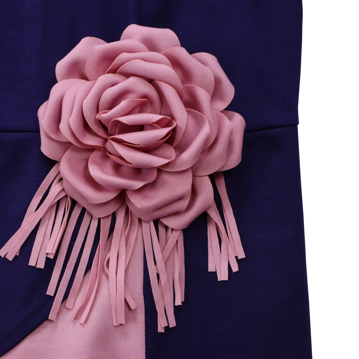 Women's Floral Pleated Half-Sleeve Dress