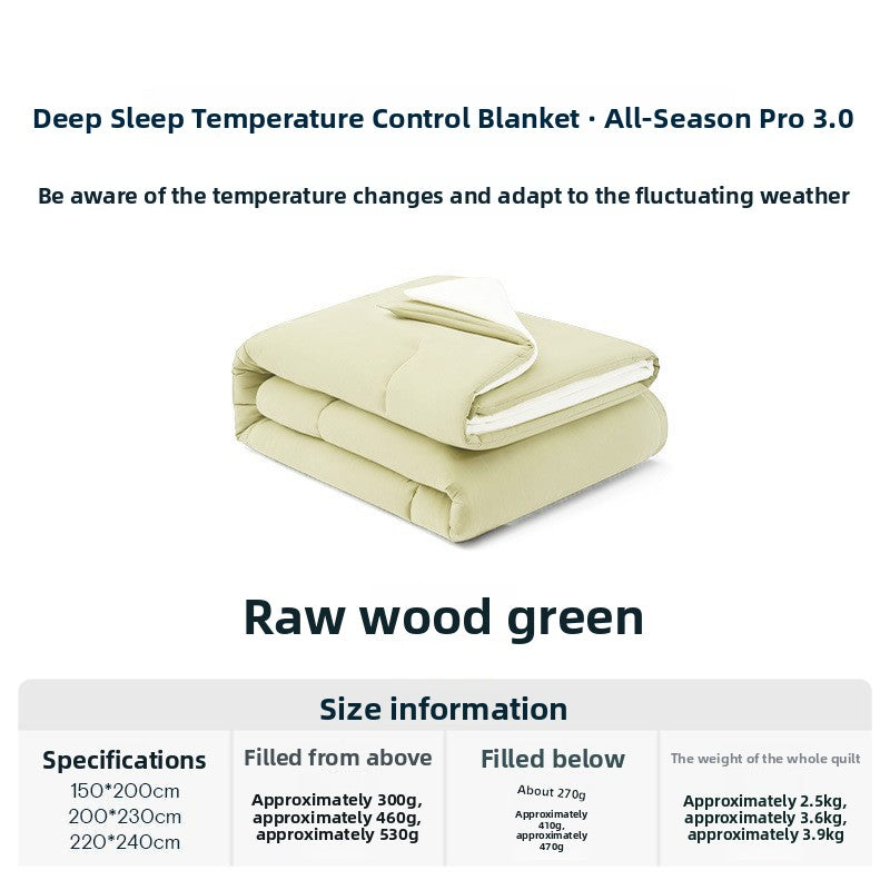 All-Season Temperature Regulating Quilt
