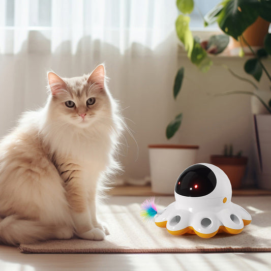 Automatic Rotating LED Cat Toy