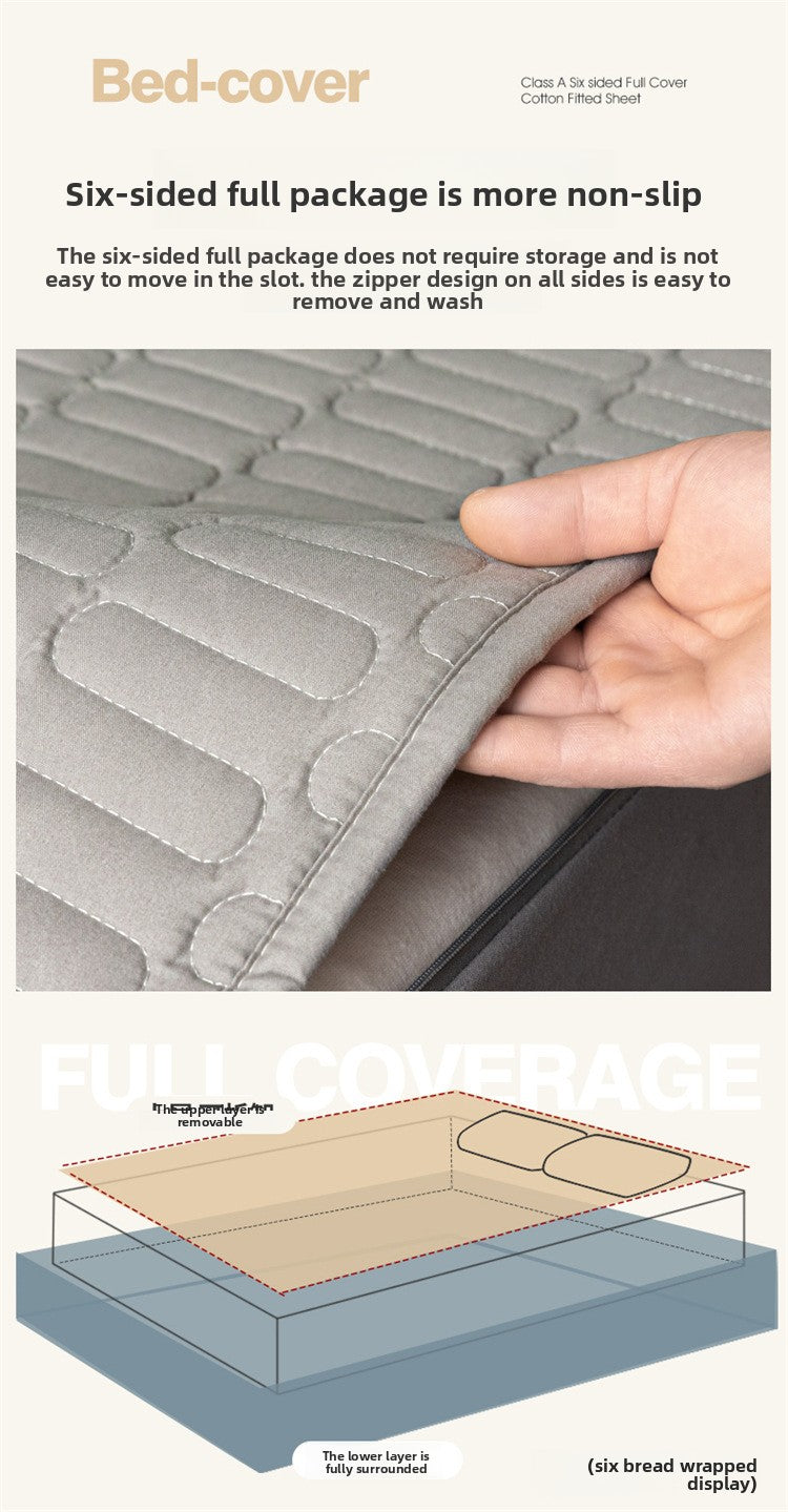 Six-Sided Waterproof Fitted Mattress Cover