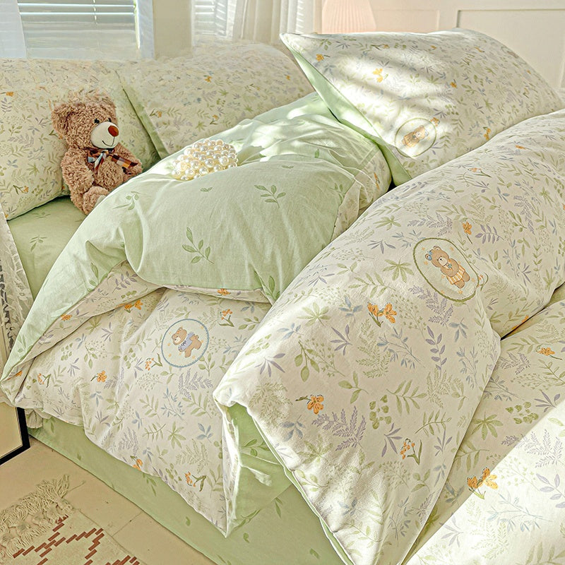 Pure Cotton Floral Bedding Set