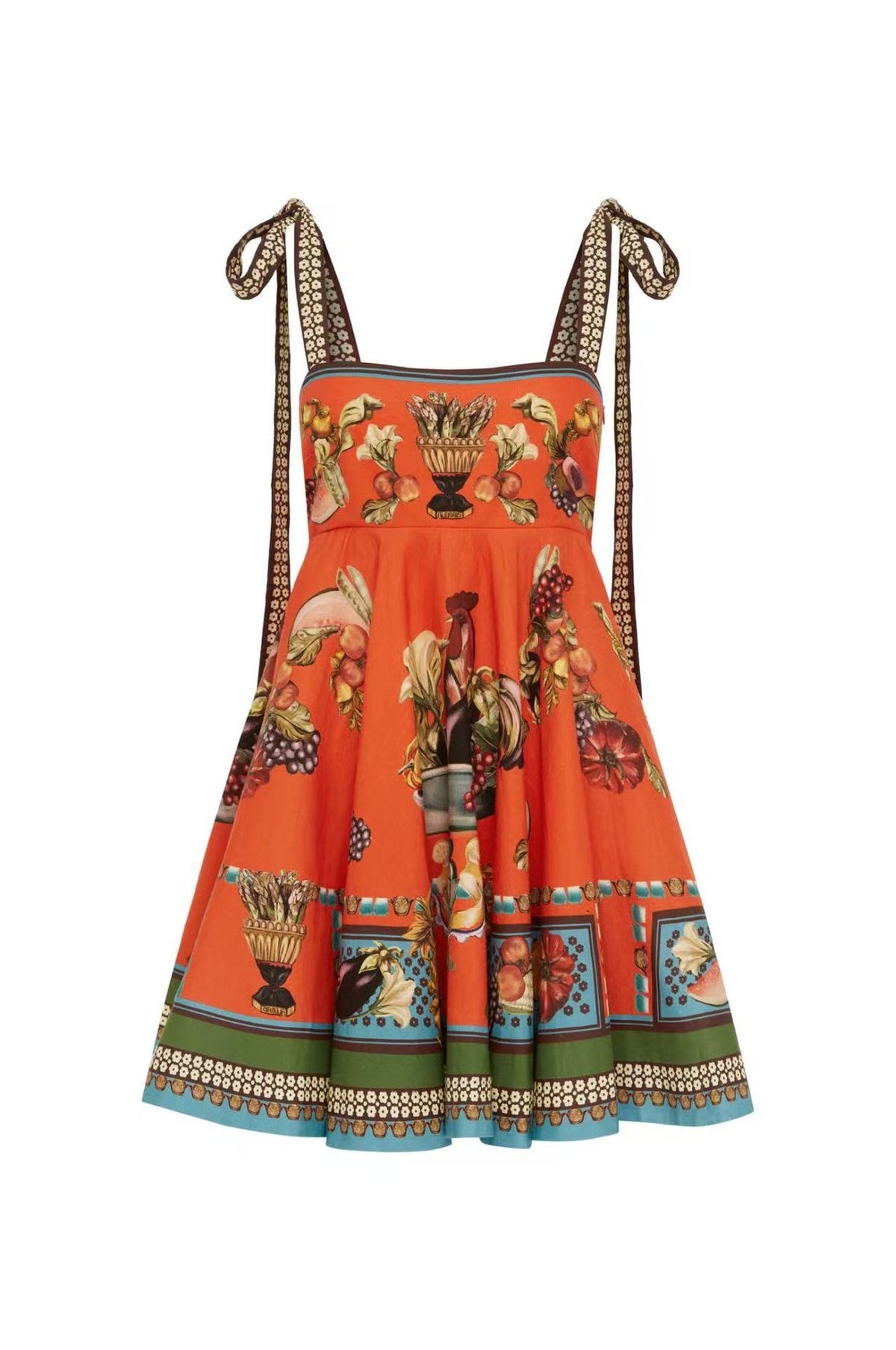 Women's Linen Lace-Up Slip Dress