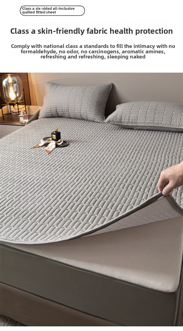 Six-Sided Waterproof Fitted Mattress Cover