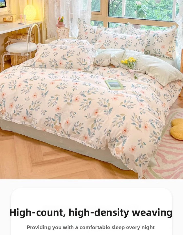 Pure Cotton Floral Bedding Set